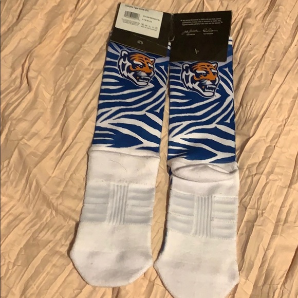 Memphis tigers men’s dress socks NWT size M/L - Picture 2 of 3